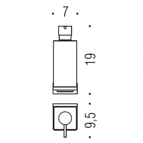 Дозатор COLOMBO DESIGN LOOK B9316 настенный цвет хром