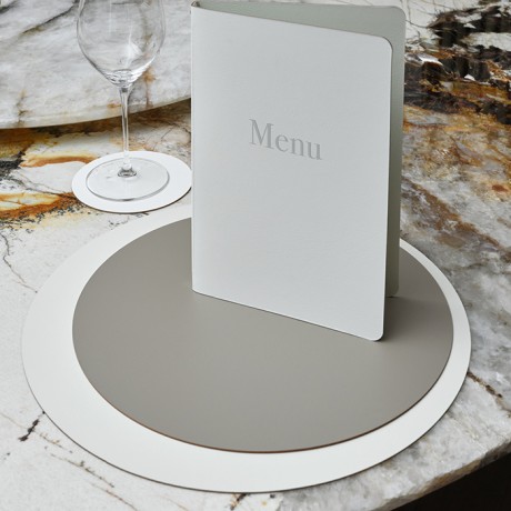 Плейсмат COLOMBO DESIGN ADJ 005.10/16 настольный двухсторонний цвет белый/панна котта