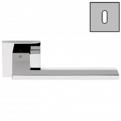 Дверная ручка Colombo Design ELECTRA MS11R хром в комплекте с накладками под ключ для межкомнатных дверей
