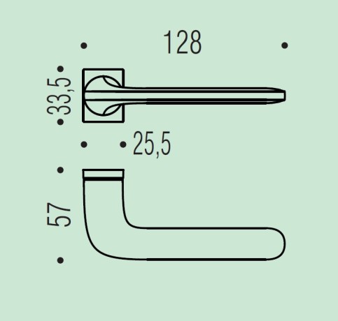 Дверная ручка Colombo Design ROBOQUATTRO S ID51RSB/0 черная матовая