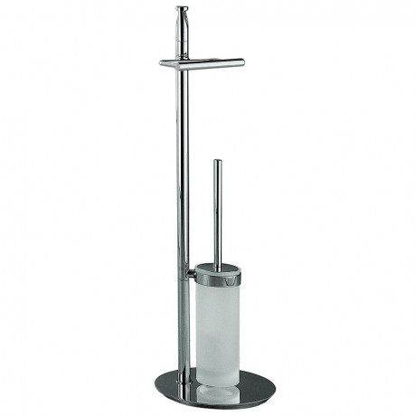 Стойка COLOMBO DESIGN PLANETS B9816 напольная с держателем туалетной бумаги и ершиком цвет хром
