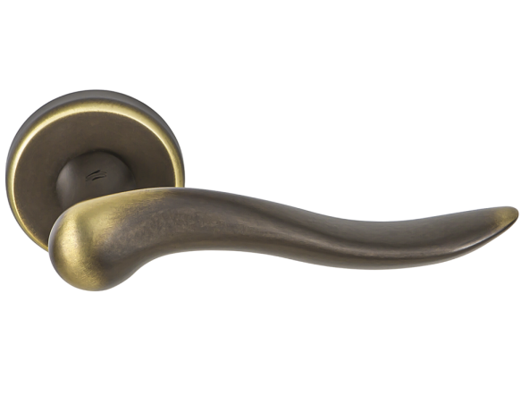 Дверная ручка Colombo Design PETER ID11R бронза в комплекте с накладками под ключ для межкомнатных дверей