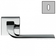 Дверная ручка Colombo Design ISY BL11R хром в комплекте с накладками под ключ для межкомнатных дверей