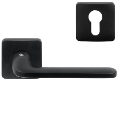 Дверная ручка Colombo Design ROBOQUATTRO S ID51RY цвет черный матовый в комплекте с накладками под цилиндр