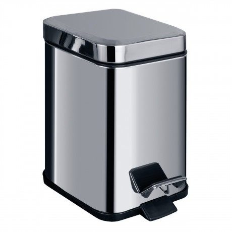 Ведро COLOMBO DESIGN COMPLEMENTI B9210 напольное с крышкой с педалью 3 л цвет нержавеющая сталь