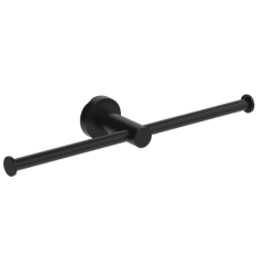 Держатель туалетной бумаги COLOMBO DESIGN PLUS W4990.NM двойной без крышки цвет черный матовый