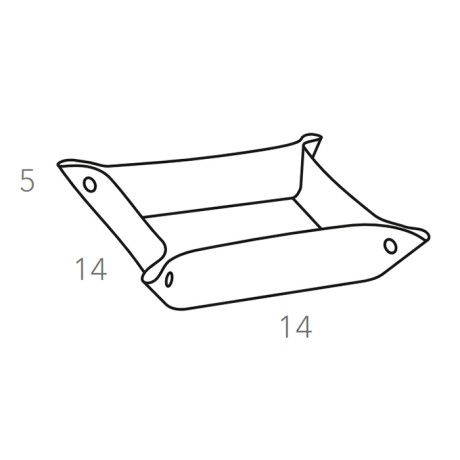 Мелочница COLOMBO DESIGN ADJ 109.30/09 настольная цвет коньяк/бордо