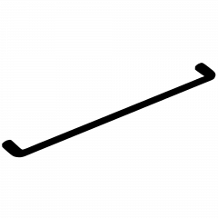 Полотенцедержатель COLOMBO DESIGN TRENTA B3011.NM широкий цвет черный матовый