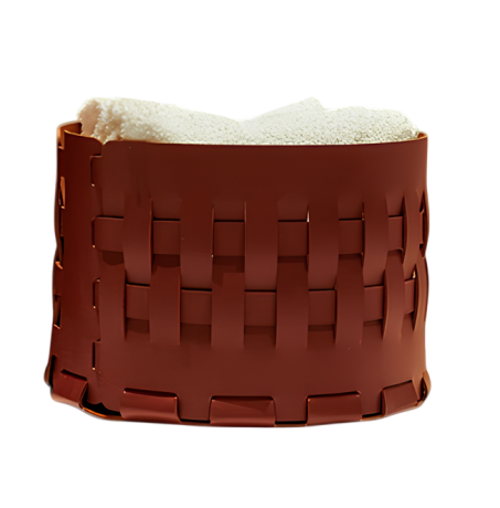 Корзинка COLOMBO DESIGN ADJ 1512.09/30 настольная цвет коньяк/бордо