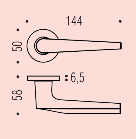 Дверная ручка Colombo Design PEAK PJ11RSB золото матовое
