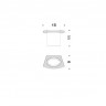 Стакан COLOMBO DESIGN LAND B2802 настенный цвет хром
