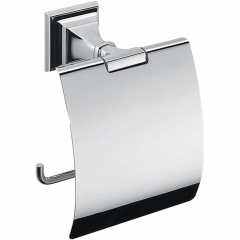 Держатель туалетной бумаги COLOMBO DESIGN PORTOFINO B3291 с крышкой цвет хром