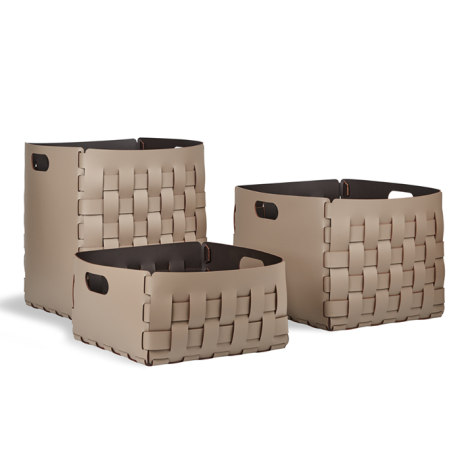 Корзинка COLOMBO DESIGN ADJ 1044.04/06 настольная напольная цвет капучино/шоколад