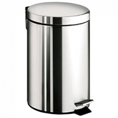 Ведро COLOMBO DESIGN COMPLEMENTI B9968 напольное с крышкой с педалью 5 л цвет нержавеющая сталь