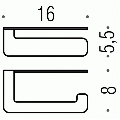 Держатель туалетной бумаги COLOMBO DESIGN OVER B7008 без крышки цвет нержавеющая сталь