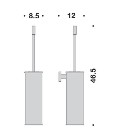 Ершик COLOMBO DESIGN PLUS W4962.VM настенный цвет винтаж матовый