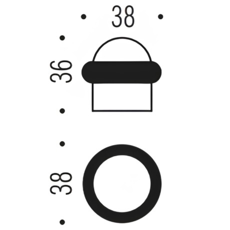 Ограничитель дверной Colombo Design CD112 графит