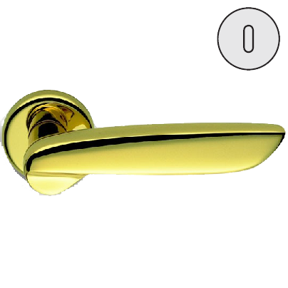 Дверная ручка Colombo Design DAYTONA PF11R золото в комплекте с накладками под ключ для межкомнатных дверей