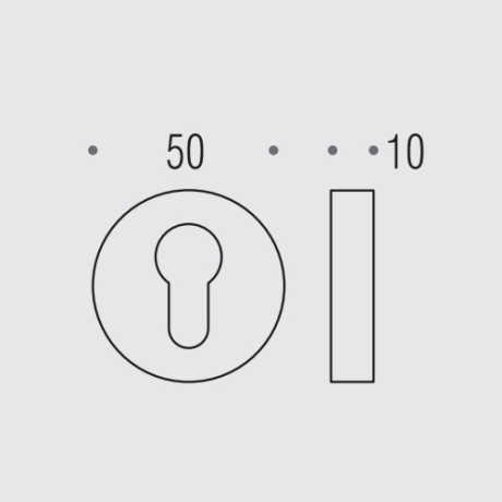 Накладка под цилиндр Colombo Design Rosetta CD43 GB графит матовый