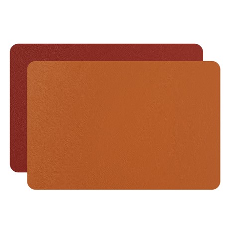 Плейсмат COLOMBO DESIGN ADJ 002.09/30 настольный двухсторонний цвет коньяк/бордо