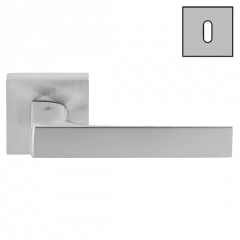 Дверная ручка Colombo Design ROBOCINQUE S ID71R хром матовый в комплекте с накладками под ключ для межкомнатных дверей