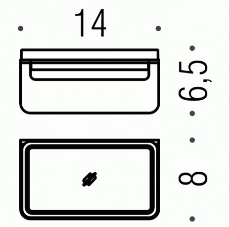 Мыльница COLOMBO DESIGN OVER B7001 настенная цвет нержавеющая сталь