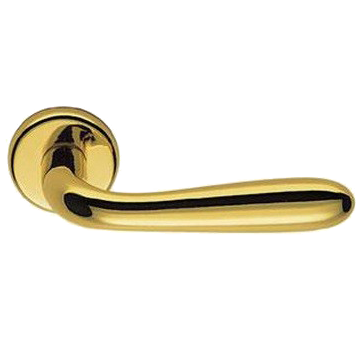 Дверная ручка Colombo Design ROBOT CD41R золото в комплекте с накладками под ключ для межкомнатных дверей