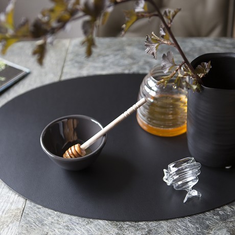 Плейсмат COLOMBO DESIGN ADJ 003.01/03 настольный двухсторонний цвет черный/серый