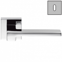 Дверная ручка Colombo Design ZELDA MM11R хром в комплекте с накладками под ключ для межкомнатных дверей