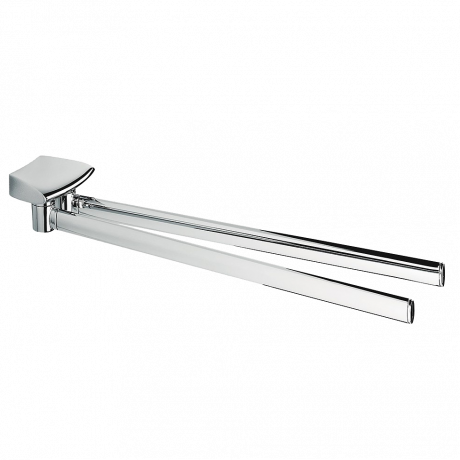 Полотенцедержатель COLOMBO DESIGN LAND B2813 двойной пововоротный цвет хром