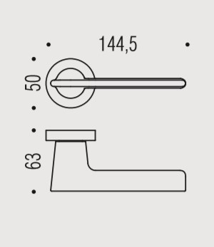 Дверная ручка Colombo Design Alato JP11RSB графит