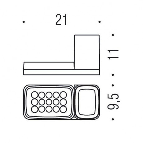 Стакан с мыльницей COLOMBO DESIGN TIME W4272 настенный цвет хром