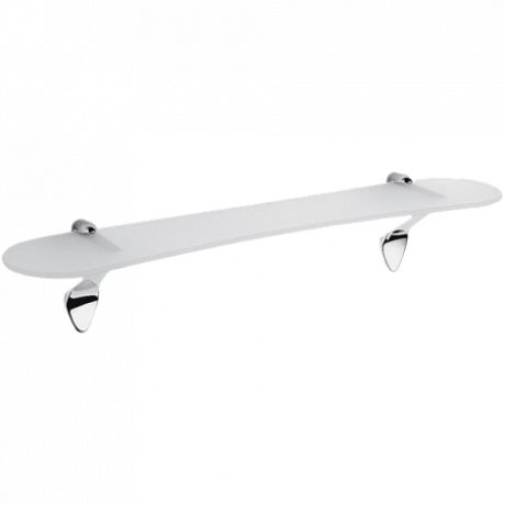 Полочка COLOMBO DESIGN KHALA B1816 стеклянная цвет хром