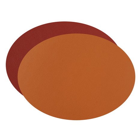 Плейсмат COLOMBO DESIGN ADJ 001.09/30 настольный двухсторонний цвет коньяк/бордо