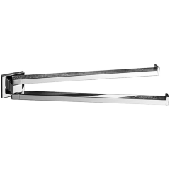 Полотенцедержатель COLOMBO DESIGN BASICQ B3712 двойной цвет хром