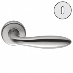 Дверная ручка Colombo Design MACH CD81R хром матовый в комплекте с накладками под ключ для межкомнатных дверей