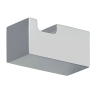 Крючок COLOMBO DESIGN MINI Q CD127 одинарный цвет хром