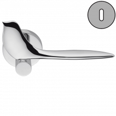 Дверная ручка Colombo Design TWITTY TK11R хром в комплекте с накладками под ключ для межкомнатных дверей