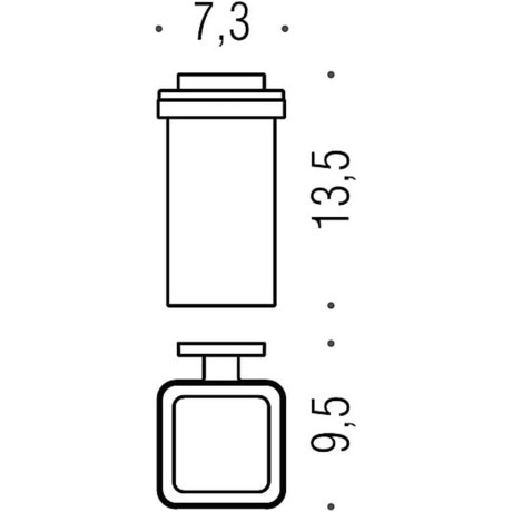 Стакан COLOMBO DESIGN BASICQ B3702 настенный цвет хром